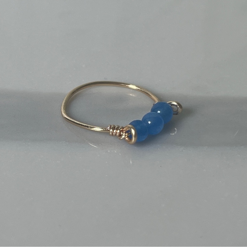 Custom Gold Handmade ring gemstone and pearls - Natural Ruby, Emerald, Sapphire - Picture 6 of 9